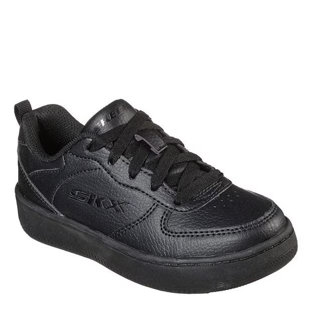 SKECHERS WOMENS SPORT COURT 92 - BLACK/BLACK