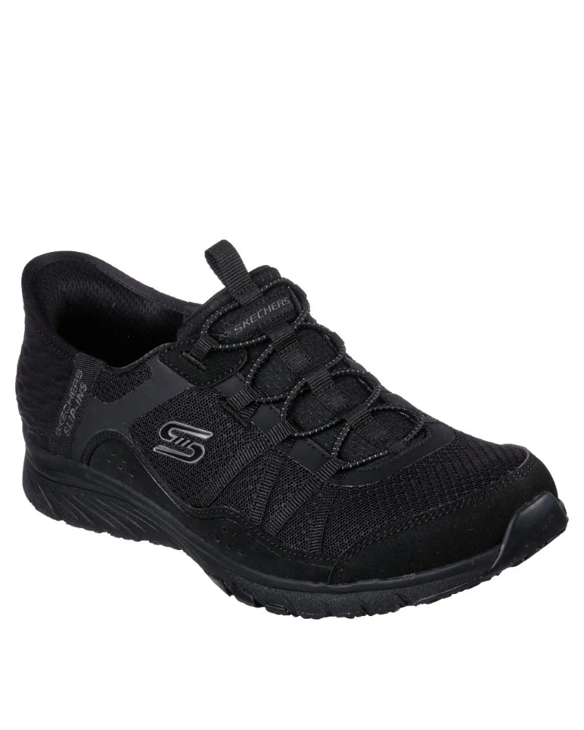 SKECHERS WOMENS SLIP-INS GRATIS SPORT AWE INSPIRING - BLACK