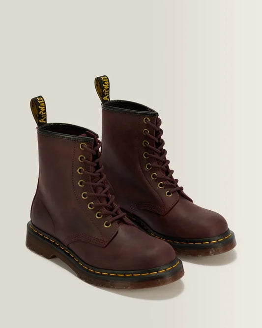 DR MARTENS 1460 - CHERRY RED CRAZY HORSE