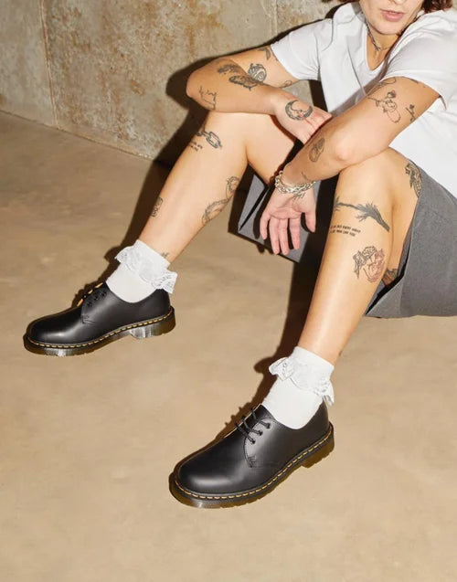 DR MARTENS 1461 SMOOTH LEATHER SHOES - BLACK SMOOTH