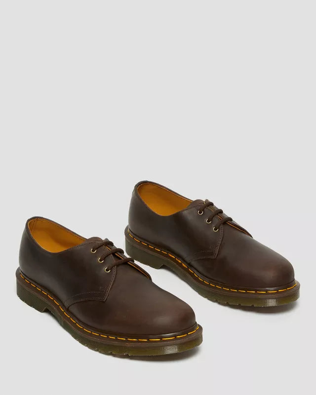 DR MARTENS 1461 CRAZY HORSE - DARK BROWN