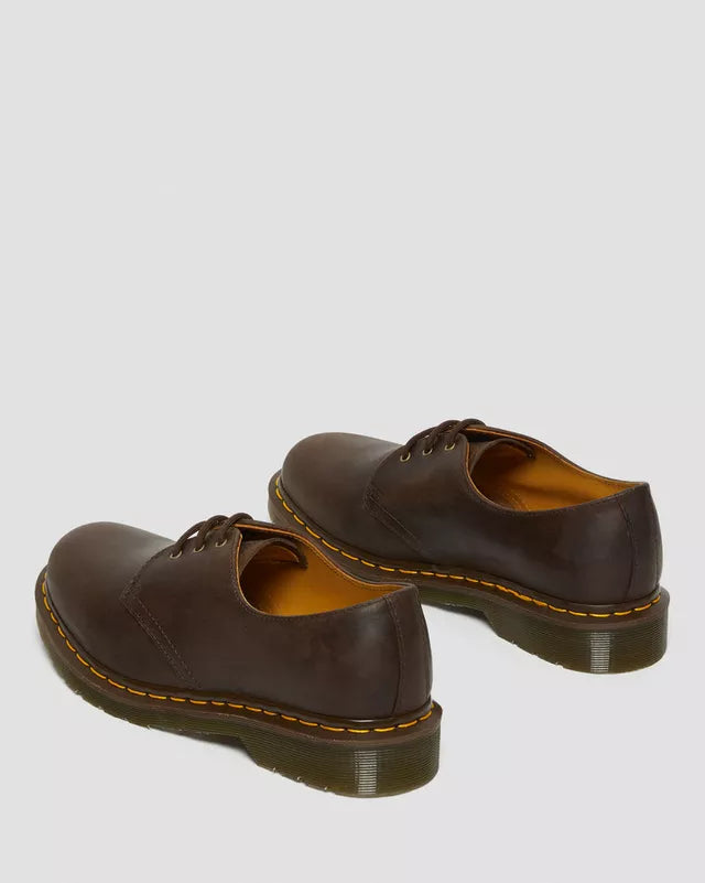 DR MARTENS 1461 CRAZY HORSE - DARK BROWN