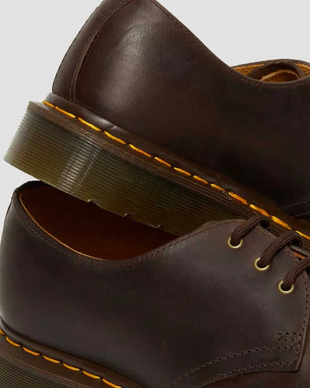 DR MARTENS 1461 CRAZY HORSE - DARK BROWN
