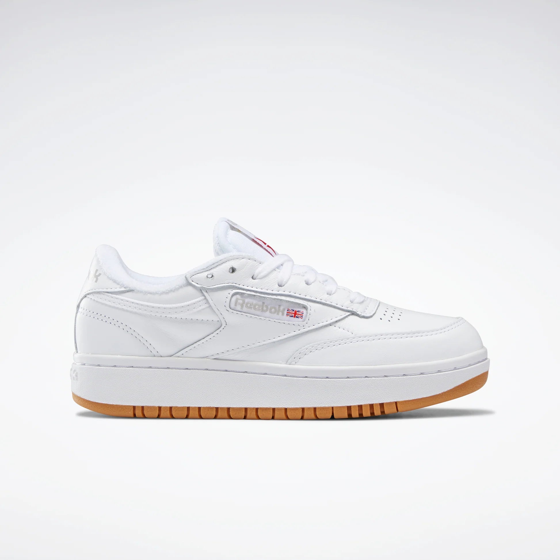 REEBOK WOMENS CLUB C DOUBLE WHITE/GUM – Lotsa Shoes