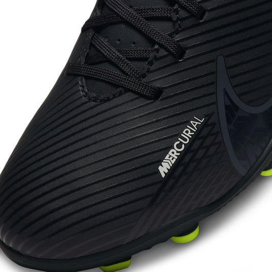 NIKE KIDS JR 15 CLUB FG/MG - BLACK/ DARK SMOKE GREY