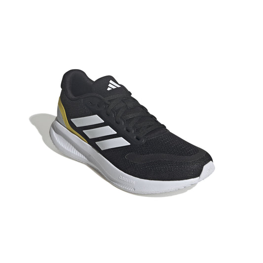 ADIDAS RUNFALCON 5 - Core Black / Cloud White / Yellow