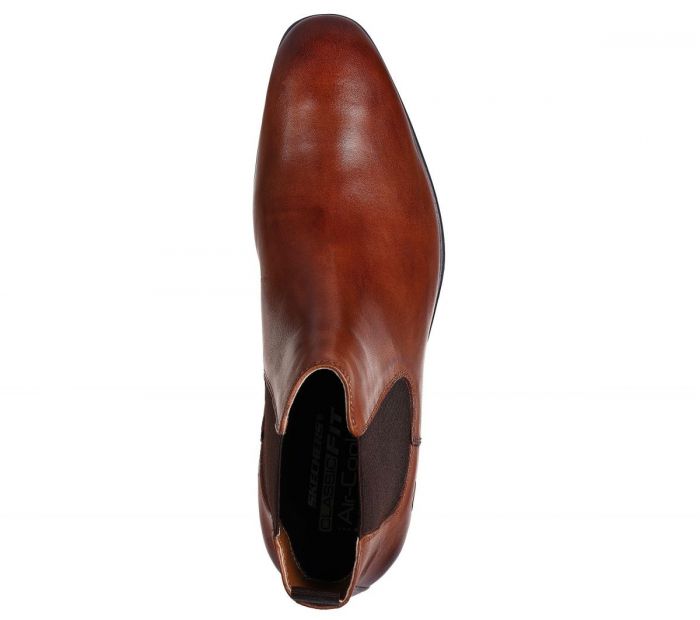 SKECHERS MENS TRENTMORE HEIGHTS - COGNAC