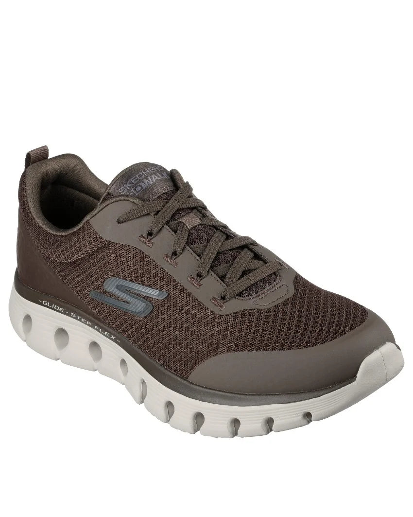 SKECHERS MENS GO WALK GLIDE-STEP FLEX RYDER - TAUPE