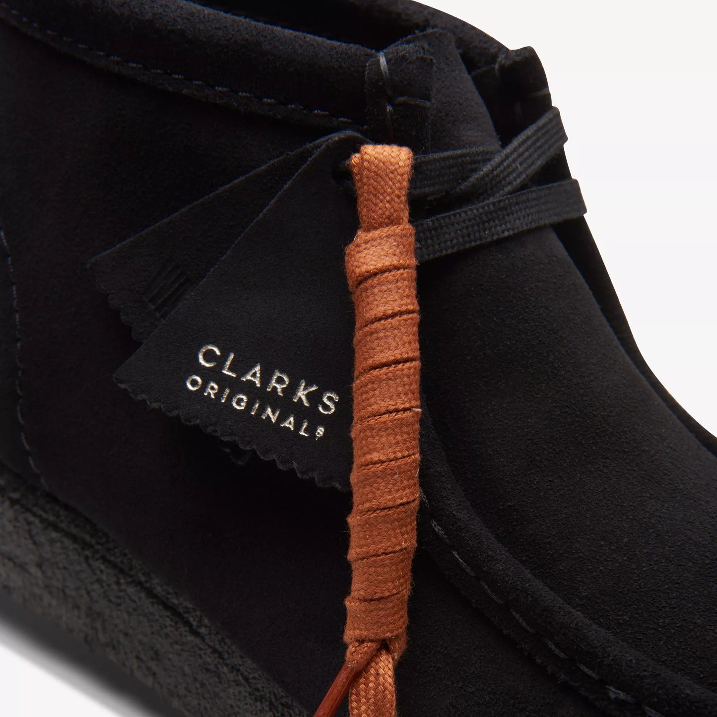 CLARKS WALLABEE BOOT - BLACK SUEDE
