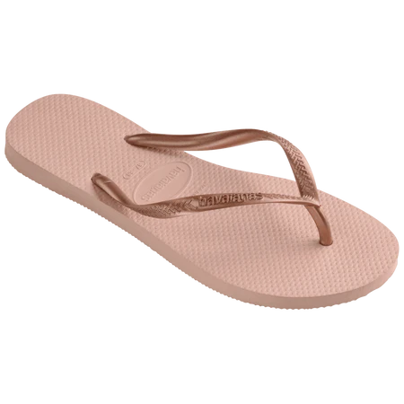 HAVAIANAS SLIM METALLIC - BALLET ROSE