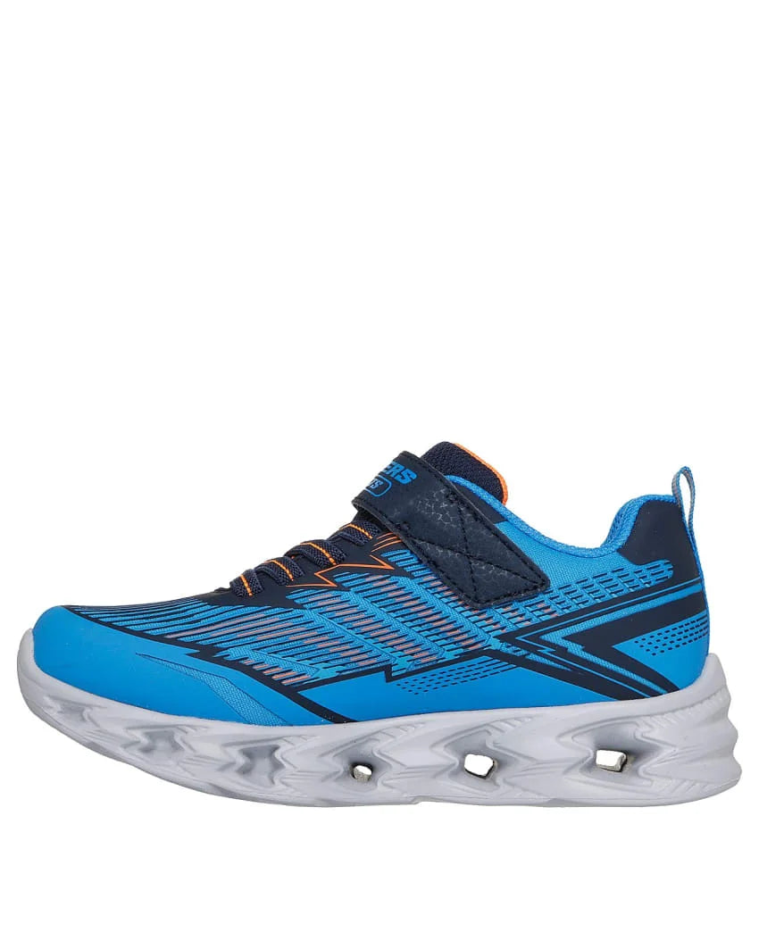 SKECHERS KIDS LIGHTS VORTEX 2.0 VELTROX - BLUE/NAVY