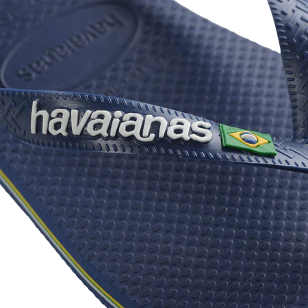 HAVAIANAS BRAZIL LOGO - NAVY