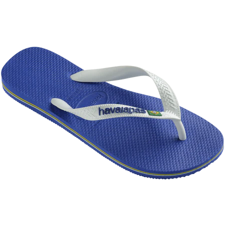 HAVAIANAS BRAZIL LOGO - BLUE/WHITE