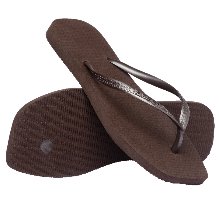 HAVAIANAS SLIM SQUARE - BROWN