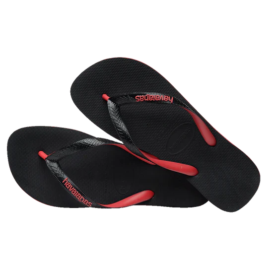 HAVAIANAS TOP MIX - BLACK/RED RUBY