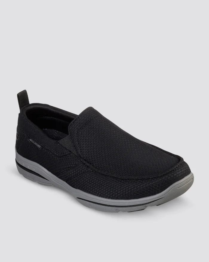 SKECHERS MENS HARPER WALTON - BLACK