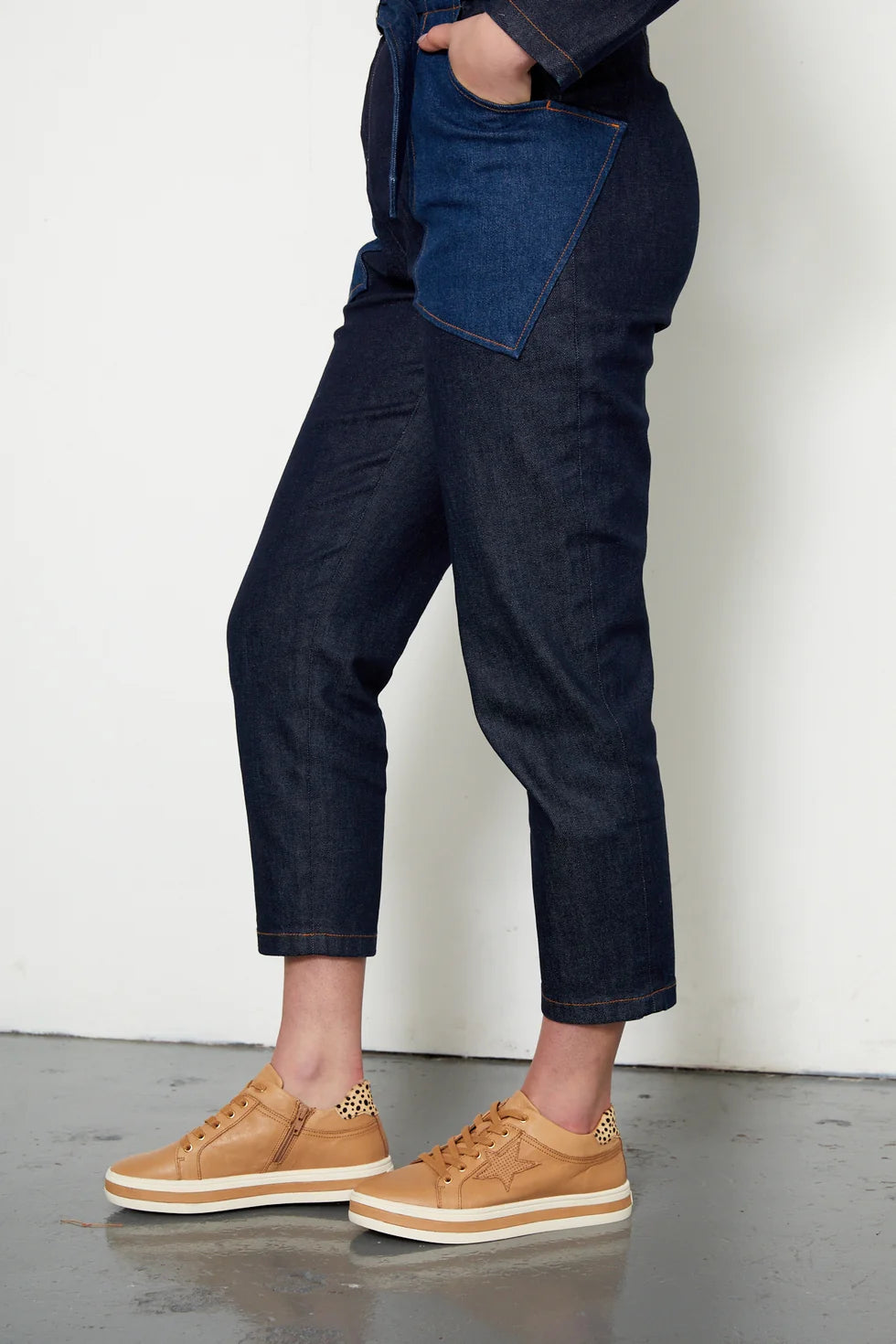 ALFIE & EVIE PLUMBER - CARAMEL/MINI CHEETAH