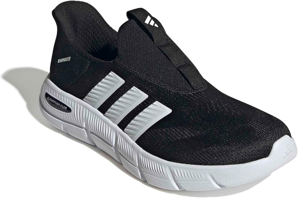 ADIDAS CLOUDFOAM FLEX - LOUNGE RAPIDFIT *WIDE* - BLACK/WHITE