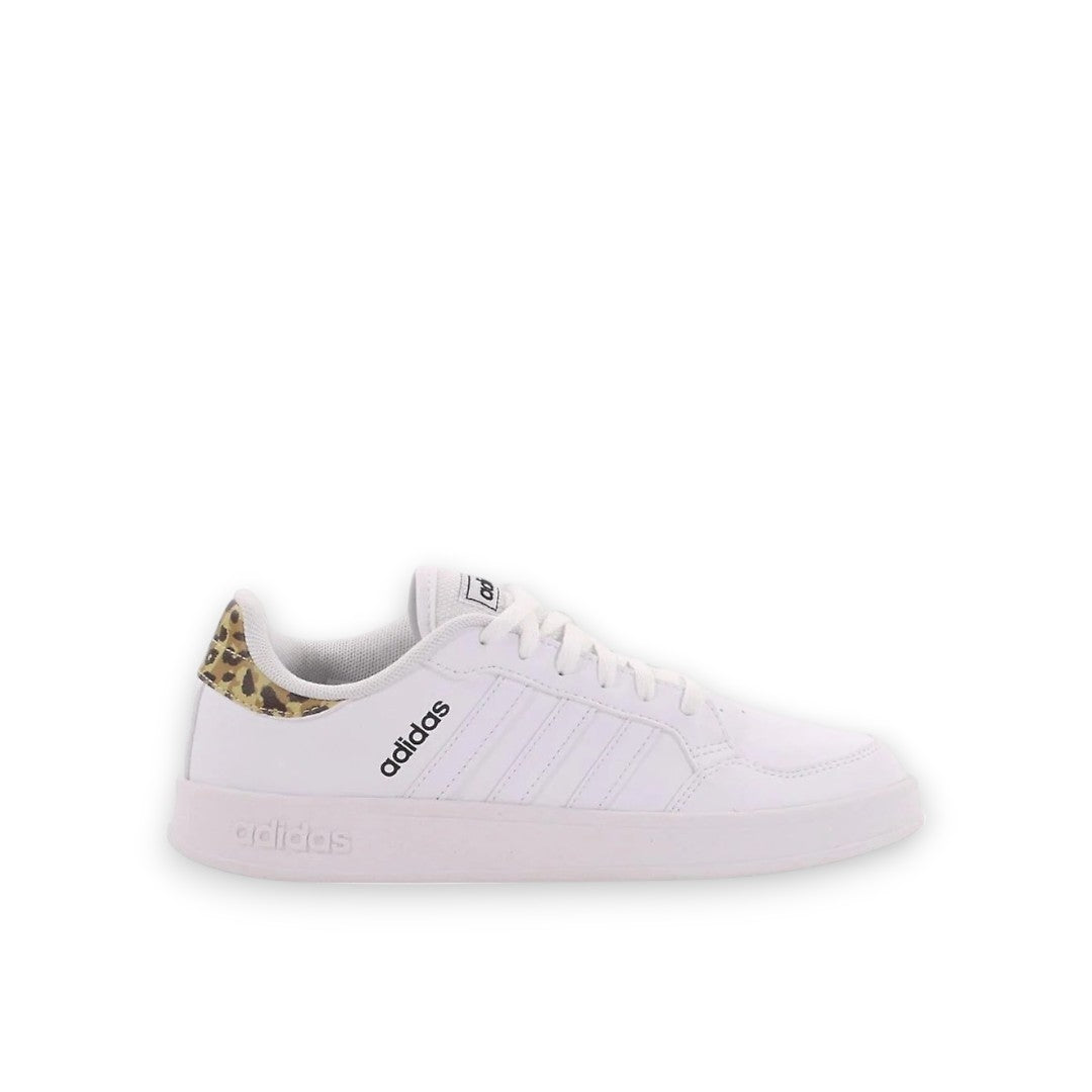 ADIDAS WOMENS BREAKNET - WHITE/WHITE/BLACK
