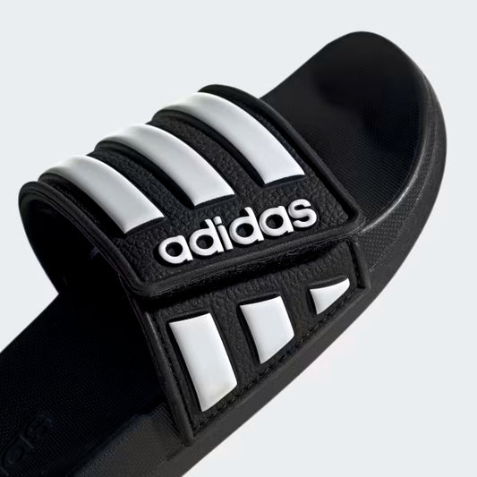 ADIDAS KIDS ADILETTE COMFORT SLIDES - BLACK/WHITE