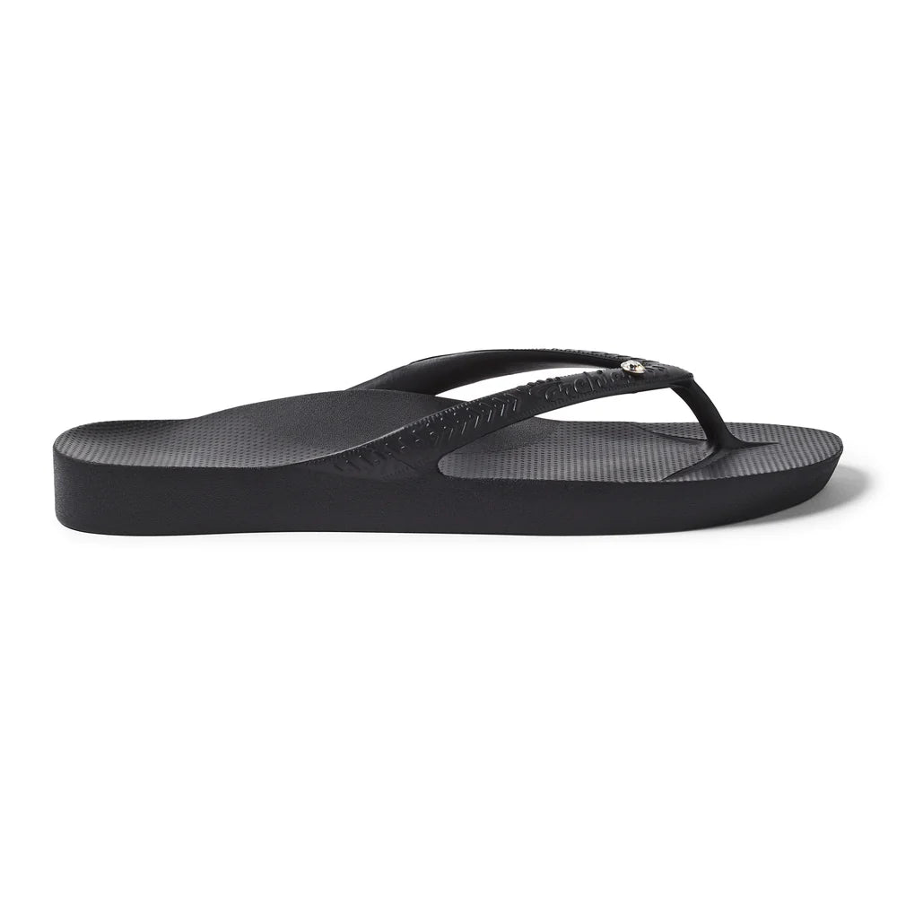 ARCHIES ARCH SUPPORT JANDALS - CYSTAL BLACK
