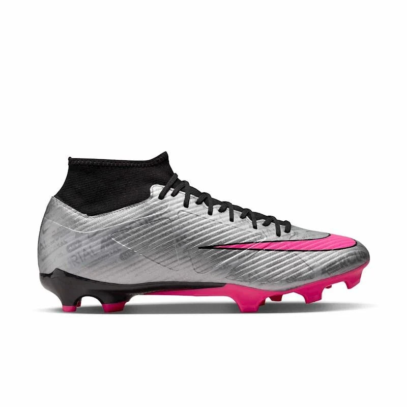 Pink and top silver nike