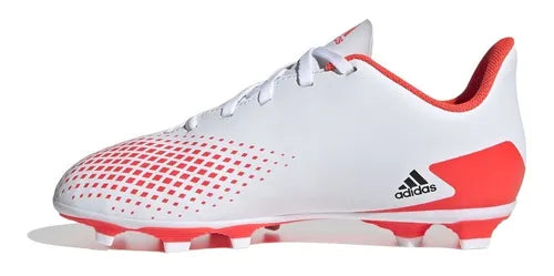ADIDAS KIDS PREDATOR 20.4 FXG - WHITE/BLACK/POP