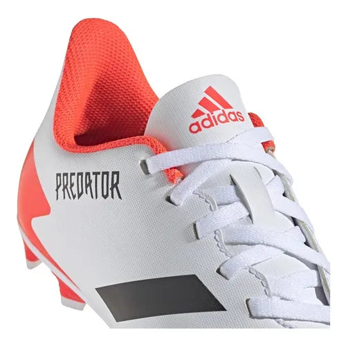 ADIDAS KIDS PREDATOR 20.4 FXG - WHITE/BLACK/POP