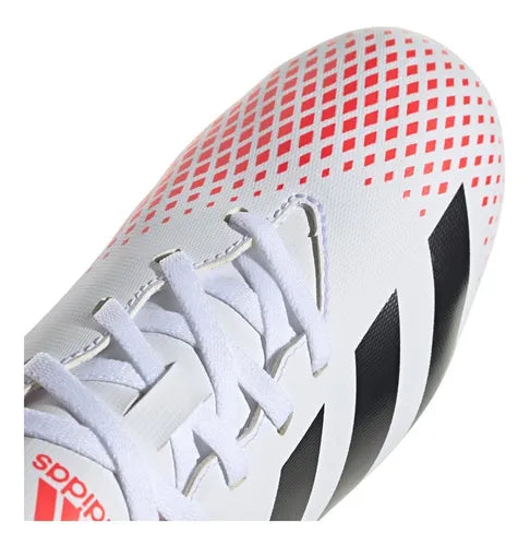 ADIDAS KIDS PREDATOR 20.4 FXG - WHITE/BLACK/POP