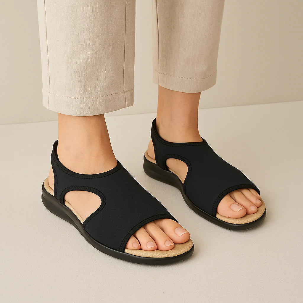 EUROFLEX SICILY SANDAL - BLACK