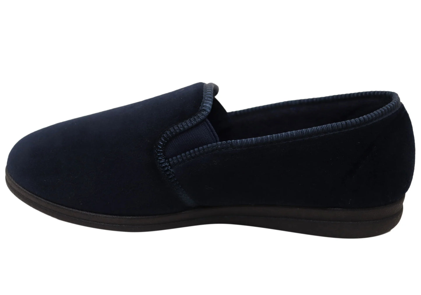 GROSBY MENS PERCY SLIPPERS - NAVY