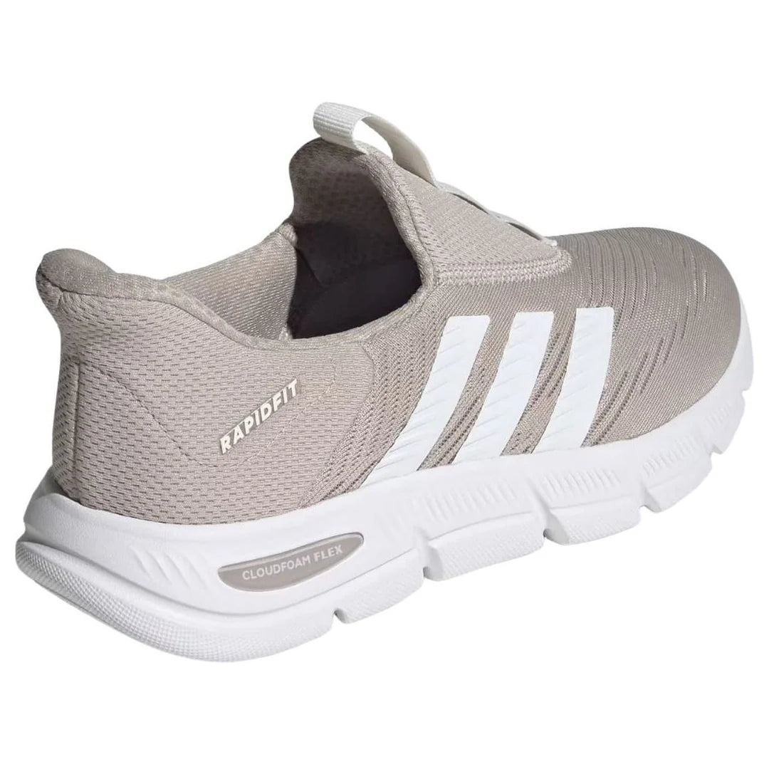 ADIDAS WOMENS CLOUDFOAM FLEX LOUNGE RAPIDFIT *WIDE* - Wonder Beige / Core White / Wonder Beige