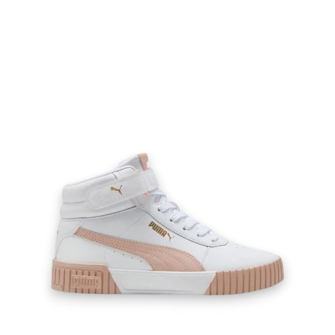 PUMA WOMENS CARINA 2.0 MID - WHITE/ROSE QUARTZ