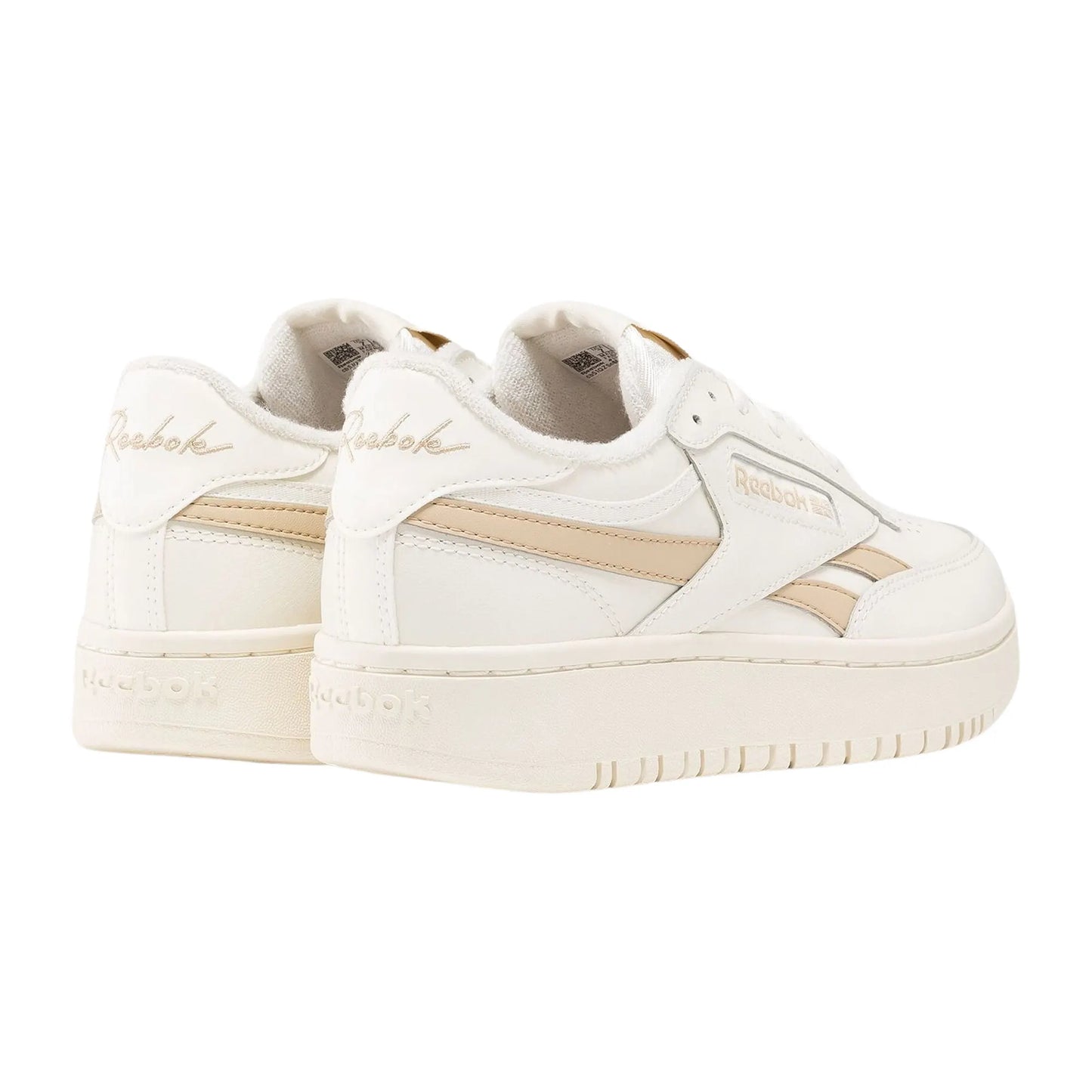 REEBOK WOMENS CLUB C DOUBLE REVENGE - BEIGE/WHITE