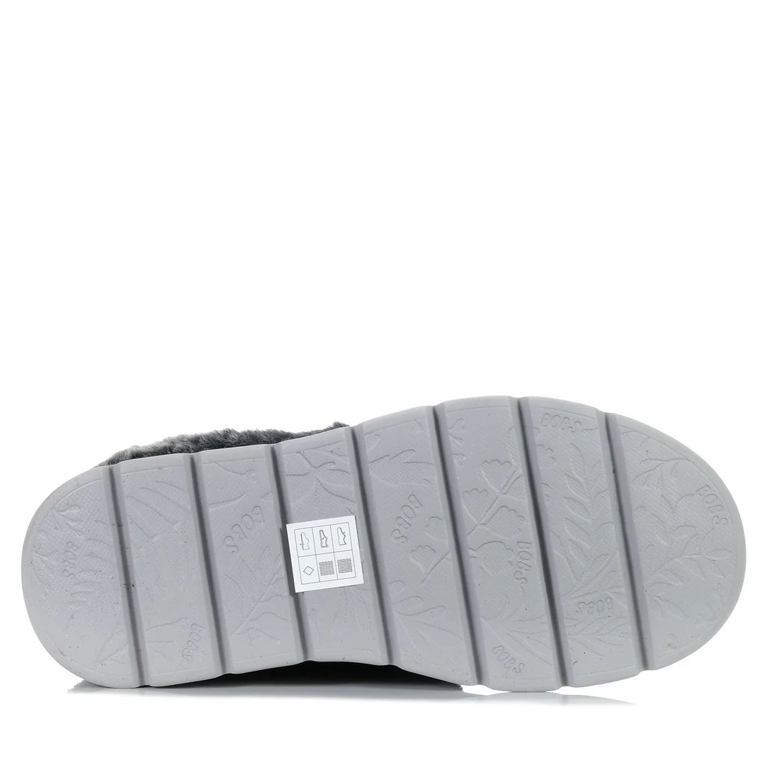 SKECHERS BOBS WOMENS KEEPSAKES LITE COZY BLEND - BLACK