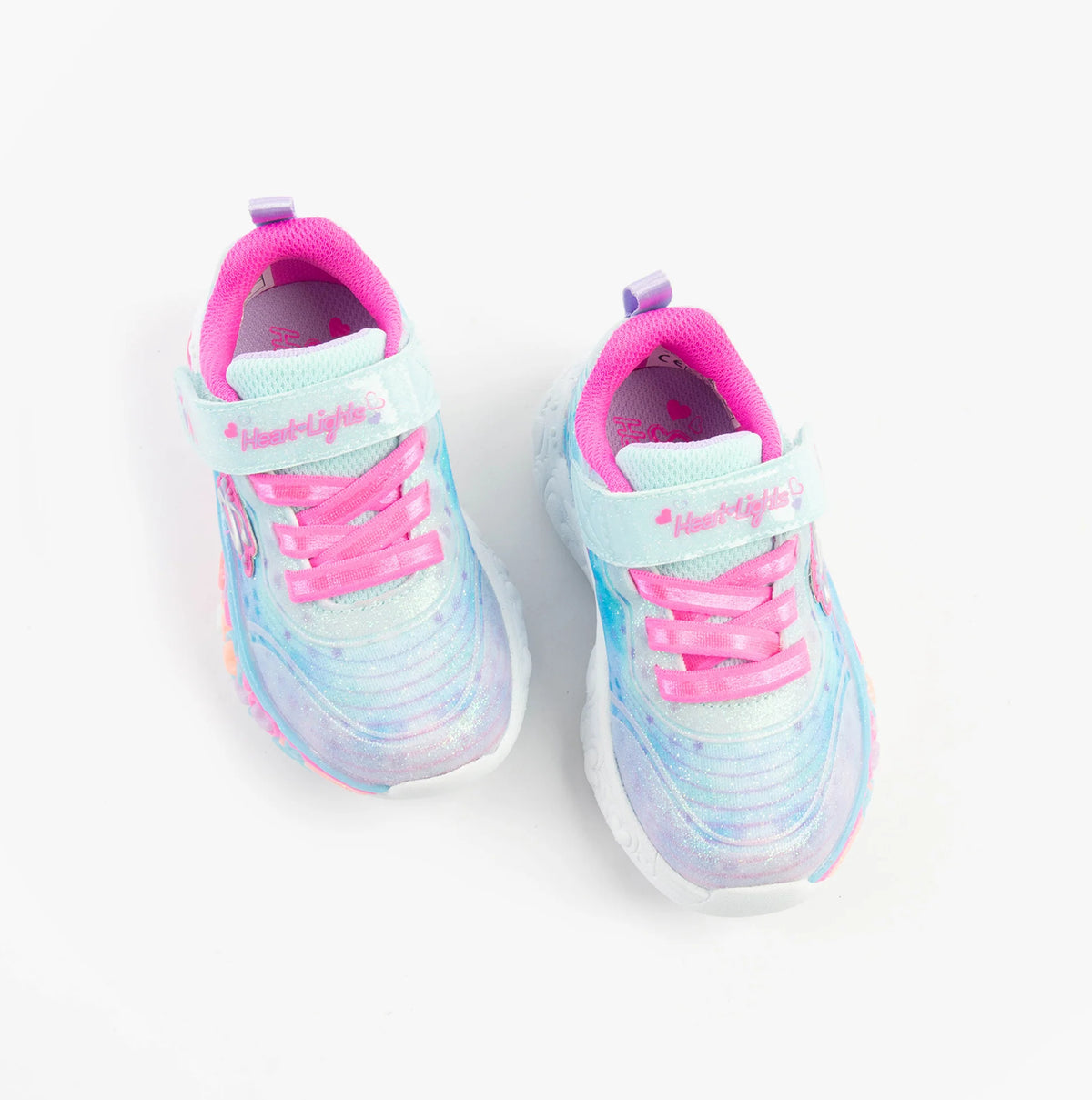 SKECHERS INFANT LIGHT UP ETERNAL LIGHTS - LIGHT BLUE/MULTI
