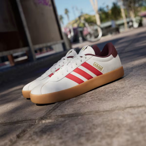 ADIDAS VL COURT 3.0 - Core White / Better Scarlet / Shadow Red