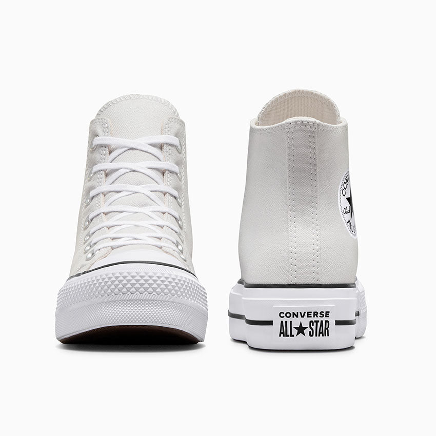 CONVERSE WOMENS CHUCK TAYLOR ALL STAR LIFT PLATFORM HI - BARELY GREY/WHITE/BLACK
