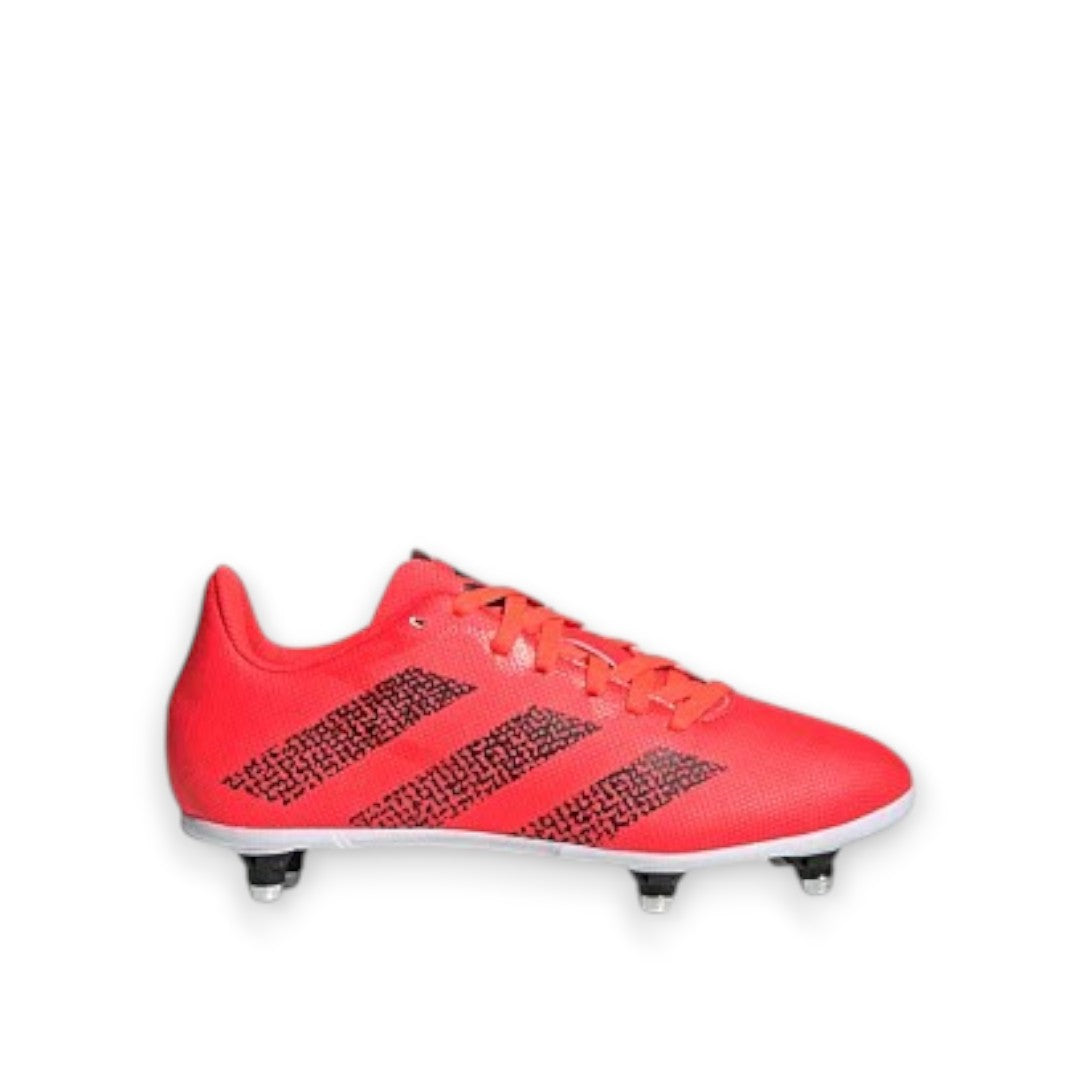 ADIDAS YOUTH RUGBY JUNIOR SG BOOTS - RED/BLACK/WHITE