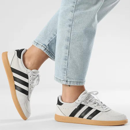 ADIDAS WOMENS BREAKNET SLEEK - Grey One / Core Black / Core Black