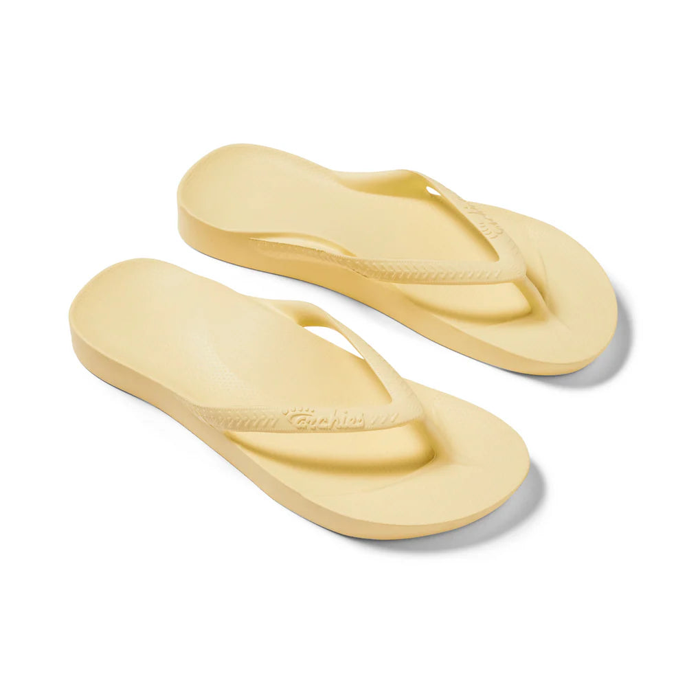 ARCHIES ARCH SUPPORT JANDALS - LEMON