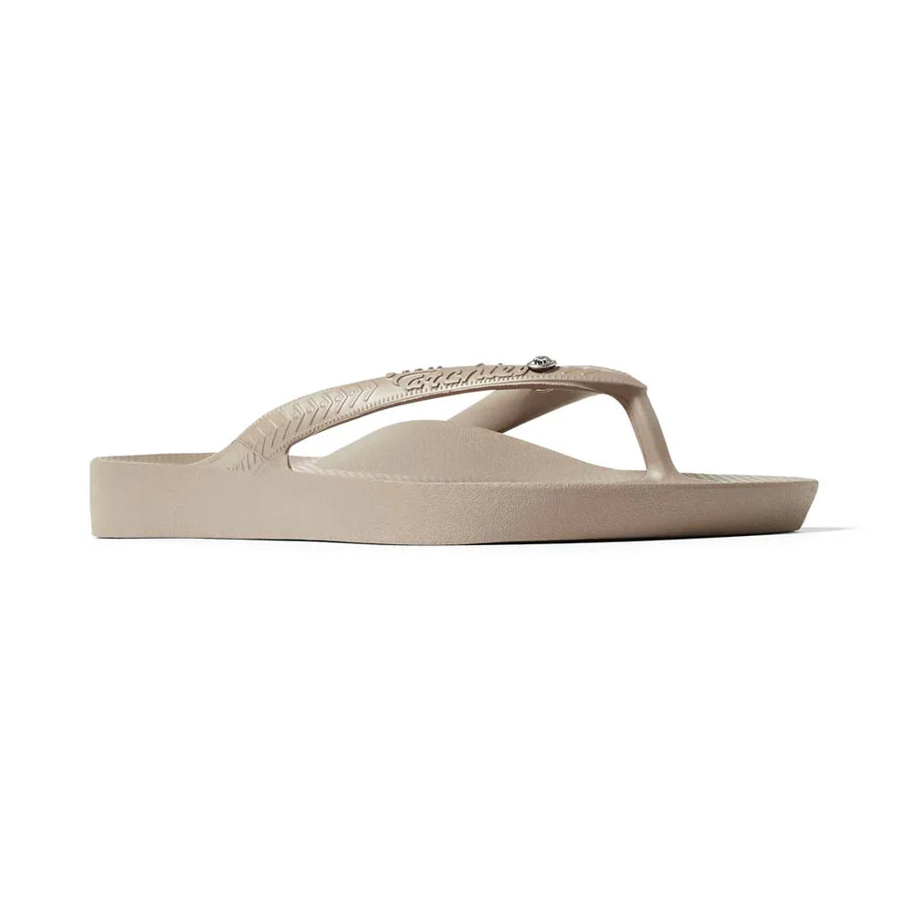 ARCHIES ARCH SUPPORT JANDALS - CRYSTAL TAUPE