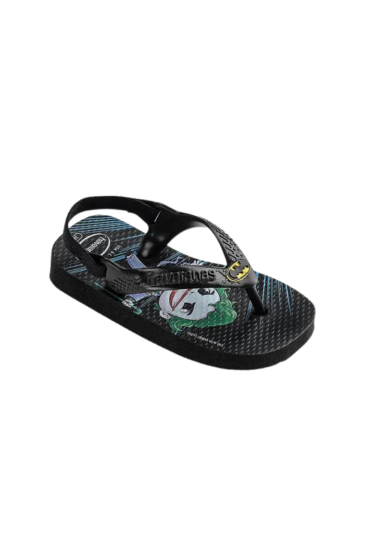 HAVAIANAS INFANT HEROES BATMAN - BLACK