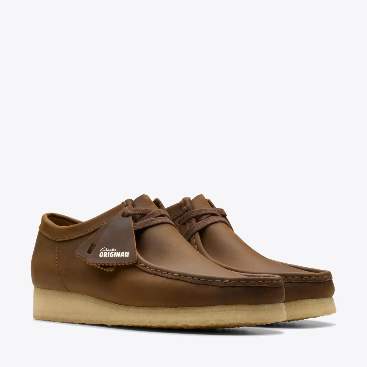 CLARKS WALLABEE SHOE LEATHER - BEESWAX