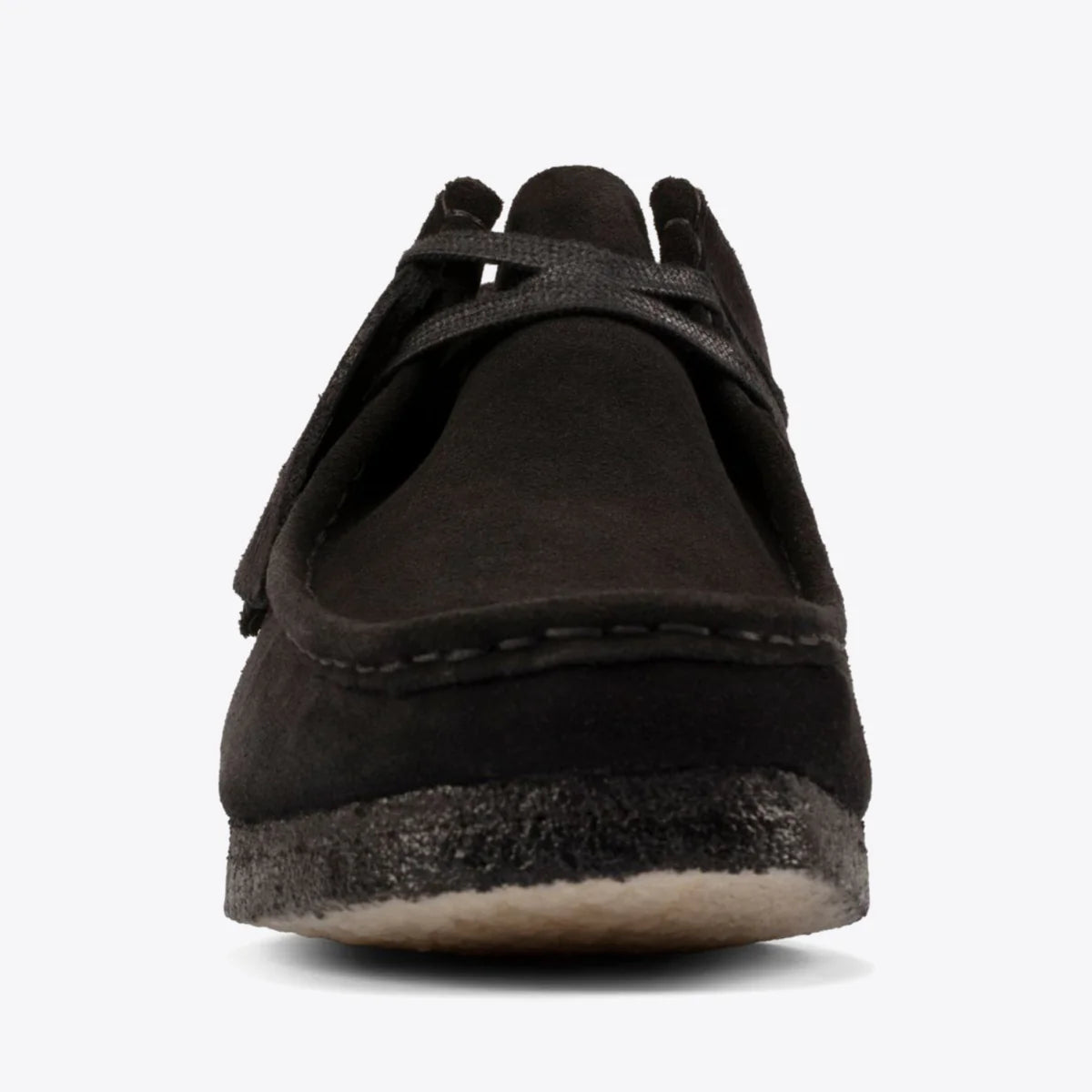 CLARKS WALLABEE SUEDE SHOE - BLACK