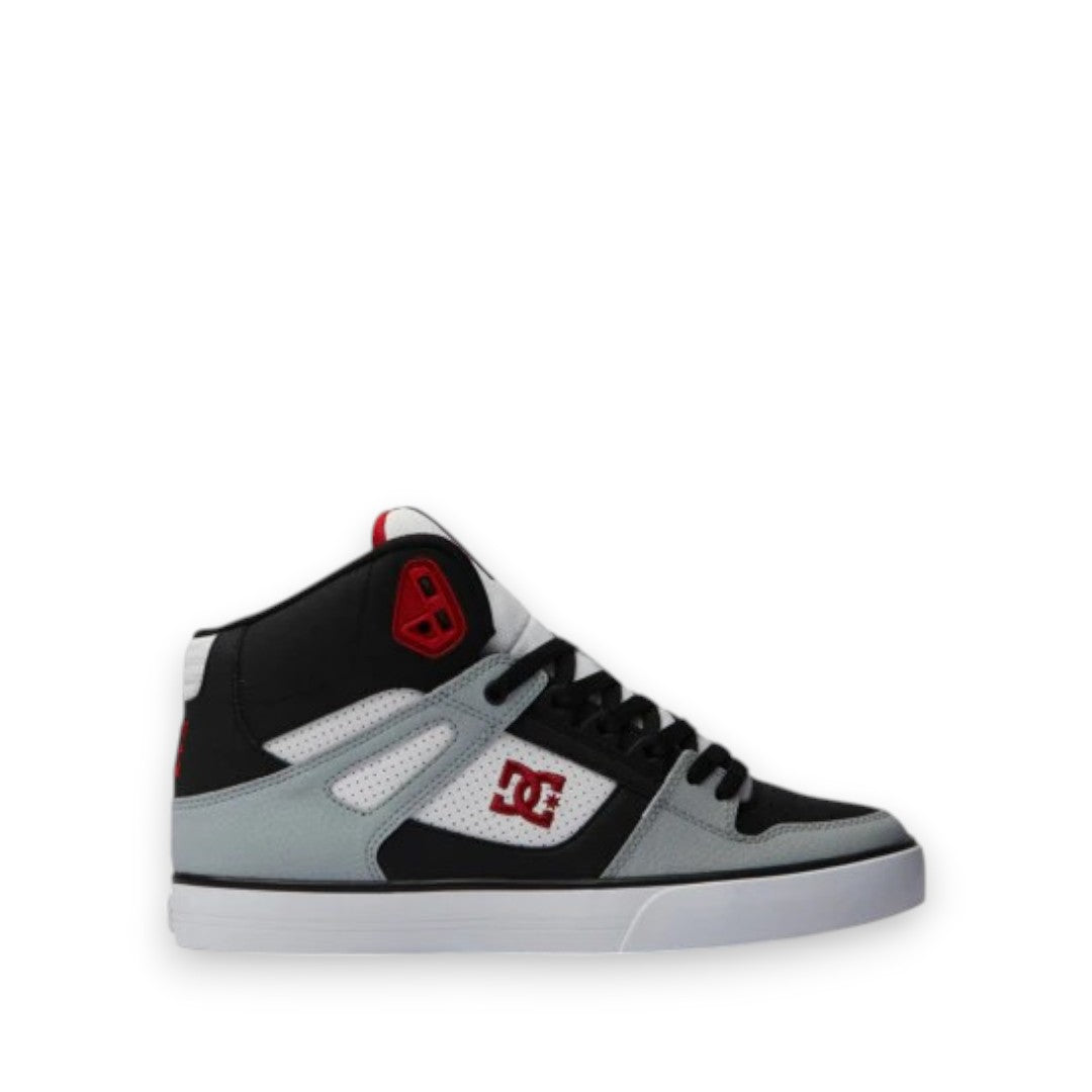 DC PURE HIGH TOP - BLACK/GREY/RED