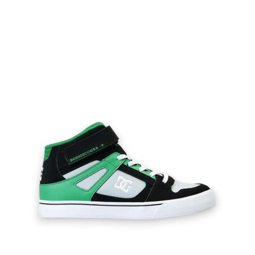 DC YOUTH PURE HIGH-TOP EV - BLACK/KELLY GREEN