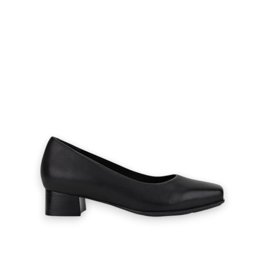 HUSH PUPPIES WOMENS THE LOW SQUARE - BLACK