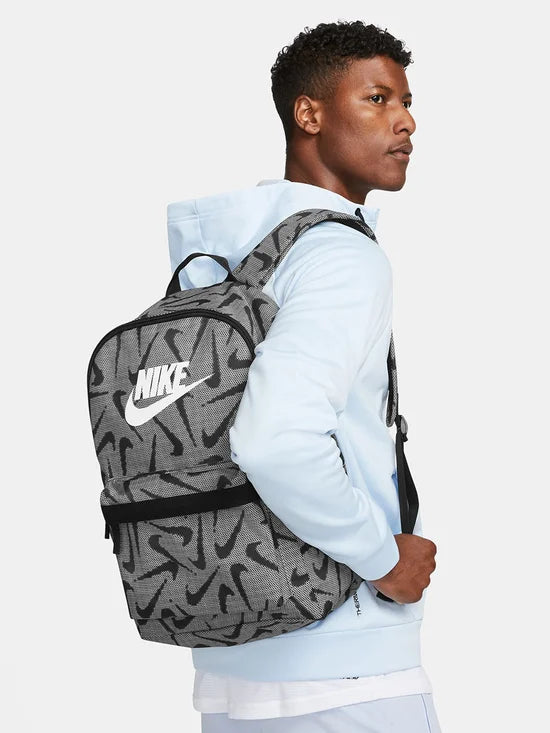 NIKE HERITAGE BACKPACK - BLACK/WHITE