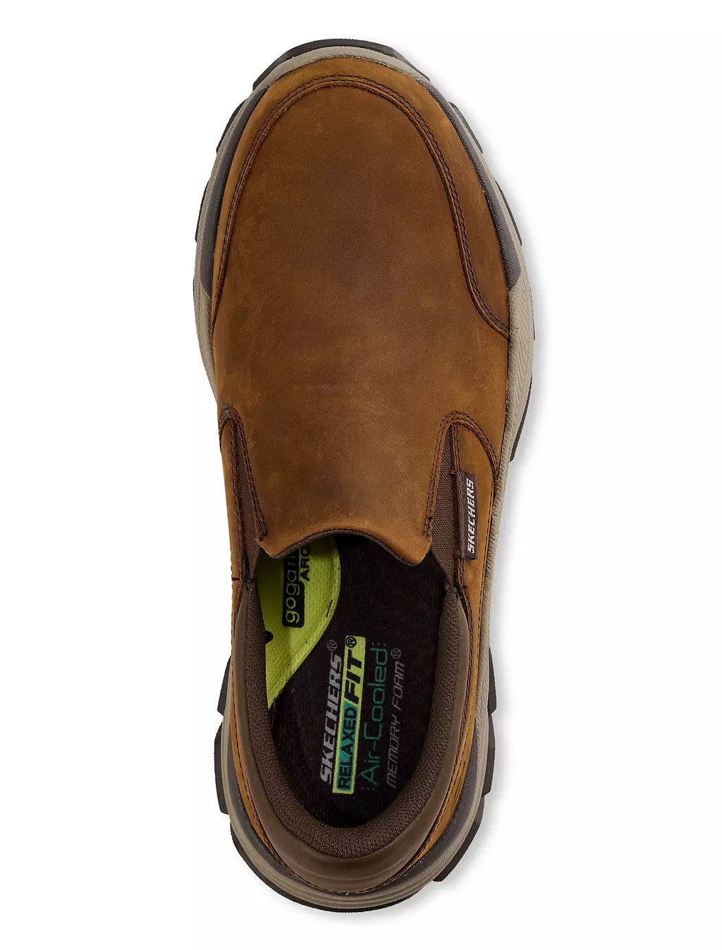 SKECHERS MENS RESPECTED CALUM - DARK BROWN